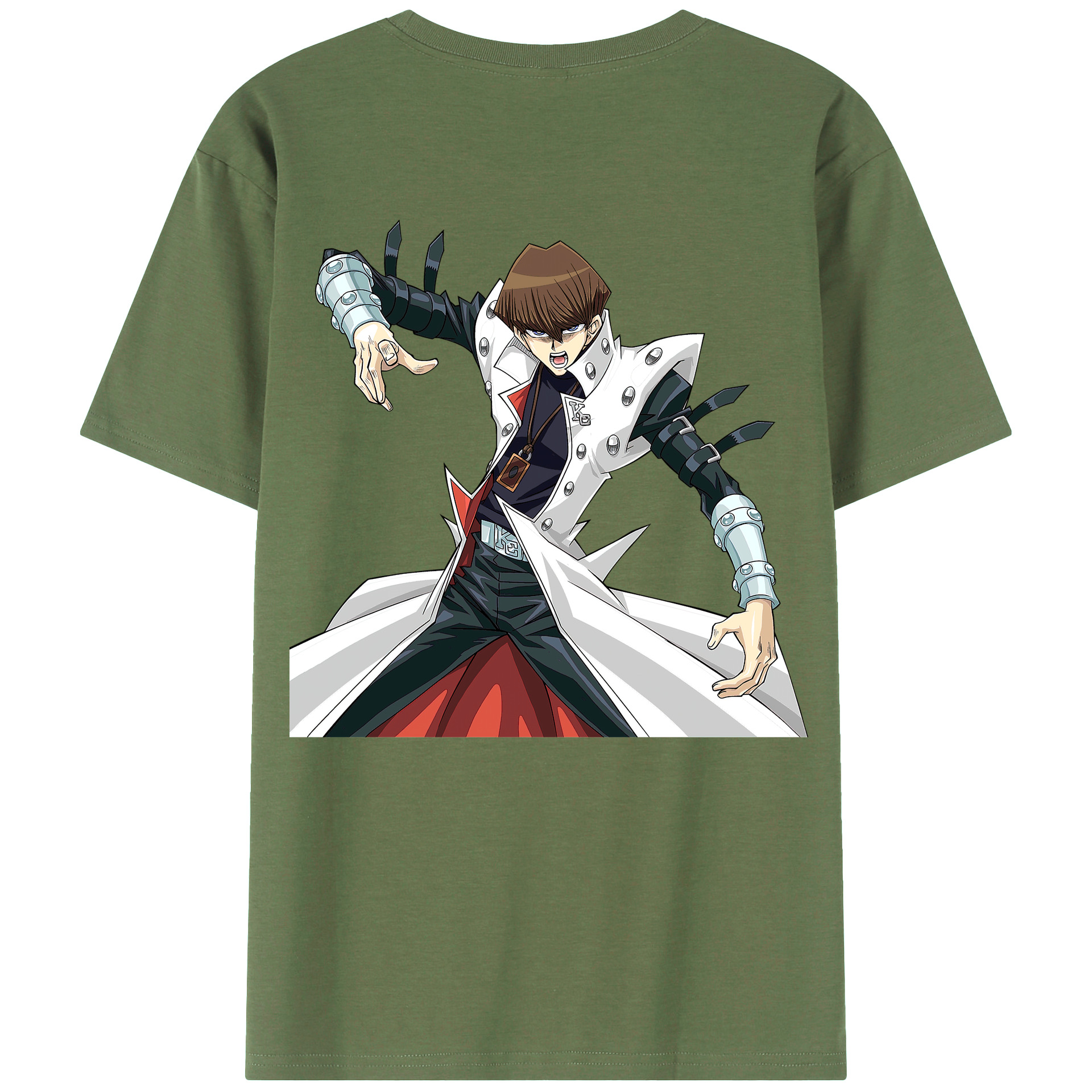 （画像用） 遊☆戯☆王 Yu-Gi-Oh! 綿100％ メンズ半袖Tシャツ（バックプリント） 通気性
